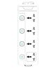 One Beat GO4+4  Socket Extension Board (White)