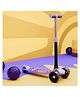 Lifelong LLKS14 Fordable Kids Scooter with with LED Wheels Wide Standing Deck & 4-Level Adjustable Handlebar - Purple & Black