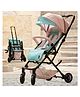 Lifelong 360° Rotation & Ergonomic Design Stroller with  Handle Adjustable Backrest - Pink