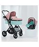 Lifelong Stroller Pram Bassinet & Car Seat With Foldable & Travel Friendly Pram - Pink