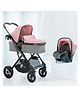 Lifelong Stroller Pram Bassinet & Car Seat With Foldable & Travel Friendly Pram - Grey