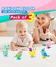 Toysire Jumping TOY Cute Big Jumping Bird, Penguin, Rabbit Key Operated Wind Up Toy for Kids Colorful & Funny Toys for Toddlers/Baby Pack of 3(Multicolor)