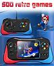 Fiddlerz Handheld Video Game Console Retro Mini Game with 400 Classic Sup Game TV Compatible for Kids Rechargeable