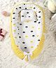 Babymoon Baby Nest Bed with Pillow Adjustable, Portable, Reversible, Foldable Cotton Mattress Sleeping Bed - Crown Yellow