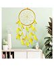 Zyozi Yellow Feathers Dream Catchers For Wall Decorations Wall Hanging for Home, Balcony