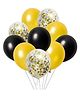 Zyozi 32 PCS Black Gold and Gold Confetti Balloons for Birthday Party Supplies