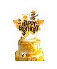 Zyozi Birthday Day Cake Topper Honey Bee Cake Topper Honey Bee Themed Party Supplies