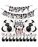 Zyozi 37 Pcs Cute Cow Theme Birthday Party Decorations Include Banner Cake Topper Cupcake Toppers and Balloons
