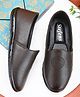 Stefens Abstract Designed Slip On Shoes - Brown