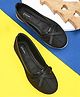 Stefens Bow Detailed Ballerinas - Black