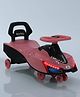 Smooth Ride Kids Swing Car With Light & Music - Pink