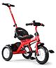 Plug & Play Endure Tricycle with Parental Push handle & Storage Basket - Red