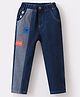 Kookie Kids Full length Cut & Sew Denim Jeans - Navy Blue