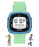 Spiky Unique Square Multi Functional Sports Digital Watch - Green