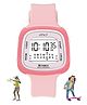 Spiky Unique Square Multi Functional Sports Digital Watch - Pink