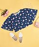 Akkriti by Pantaloons Cotton Half Sleeves Polka Dots Printed Top - Blue