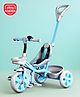 Play Nation Plug & Play Tricycle With Parental Push Handle Parental & EVA Wheels - Blue