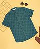 Indus Route by Pantaloons Cotton Half Sleeves Abstract Printed Shirt - Teal