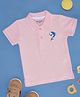 Pantaloons Baby Half Sleeves Fish Printed Polo Tee - Pink