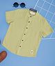 Pantaloons Junior Cotton Half Sleeves Solid Shirt - Sharp Green