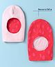 Ben Benny Interlock Knit Reversible Monkey Cap with Polka Dots Pink & Red - Diameter 10.5 cm