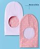 Ben Benny Interlock Knit Reversible Monkey Cap With Heart Print Light Pink - Diameter 10.5 cm