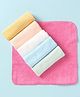 Ben Benny Terry Knit Wash cloth Solid Colour Pack of 6 L 26 x B 26 cm - Pink Light Blue & Yellow