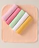 Ben Benny Terry Knit Wash cloth Solid Colour Pack of 6 L 26.5 x B 26.5 cm - Peach & Yellow
