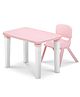 Happy Bear Study Table and Chair set for kids - Pink