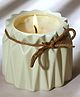 Parkash Candles Premium Scented Organic Aroma Soy Wax Ceramic Jar Candle (Palo Santo)