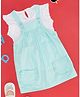 YU by Pantaloons Cotton Sleeveless Solid Dress With Tee Set - Blue