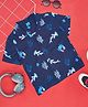 YU by Pantaloons Half Sleeves Ocean Theme Printed Shirt - Blue