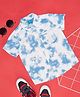 YU by Pantaloons Cotton Half Sleeves Tie Dye Shirt - Blue