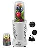 Elina Nutri Ace Mixer Grinder, Blender & Chopper | 500-watt Copper Motor | 2 Transparent Unbreakable Jar with Sipper Lid | SS Blades | White