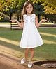 Lagorii Sleeveless Hakoba And Embroidered Cotton Frock - White
