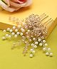 Vogue Hair Accessories Handmade Embellished Hair Clip - Gold