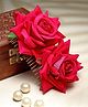 Vogue Hair Accessories Handmade Rose Flower Hair Clip - Pink