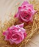 Vogue Hair Accessories Rose Flower Handmade Hair Clip - Light Pink