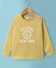 Rikidoos Full Sleeves Typography Printed Tee - Lemon Yellow