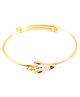 Vidushi Aastha 925 Sterling Silver Adjustable Rocket Kada- Golden