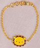 Vidushi Aastha 925 Sterling Silver Adjustable Lion Bracelet - Golden