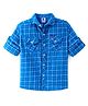 TONYBOY Cotton Full Sleeves Checked Shirt - Blue