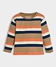 Mi Arcus Cotton Elastane Full Sleeves Striped Tee - Multi Color