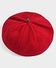Mi Arcus 100% Cotton Solid Beret Cap - Red