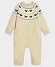 Mi Arcus Full Sleeves Knitted Romper -  Cream