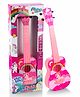 Sunny Unicorn Print Musical Guitar with 4 Strings - Pink(Color May Vary)