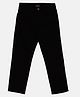 Kiddopanti Full Length Solid Stretchable Denim Jeans - Black