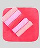 Babyhug Cotton Knit Hand and Face Towels Pack of 6 - Dark Pink