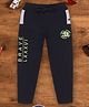 3PIN Brave Text Printed Full Length Joggers - Black