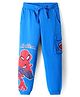 Pine Kids Marvel Cotton Knit Full Length Lounge Pants With Spider-Man Graphics & Pockets - Blue